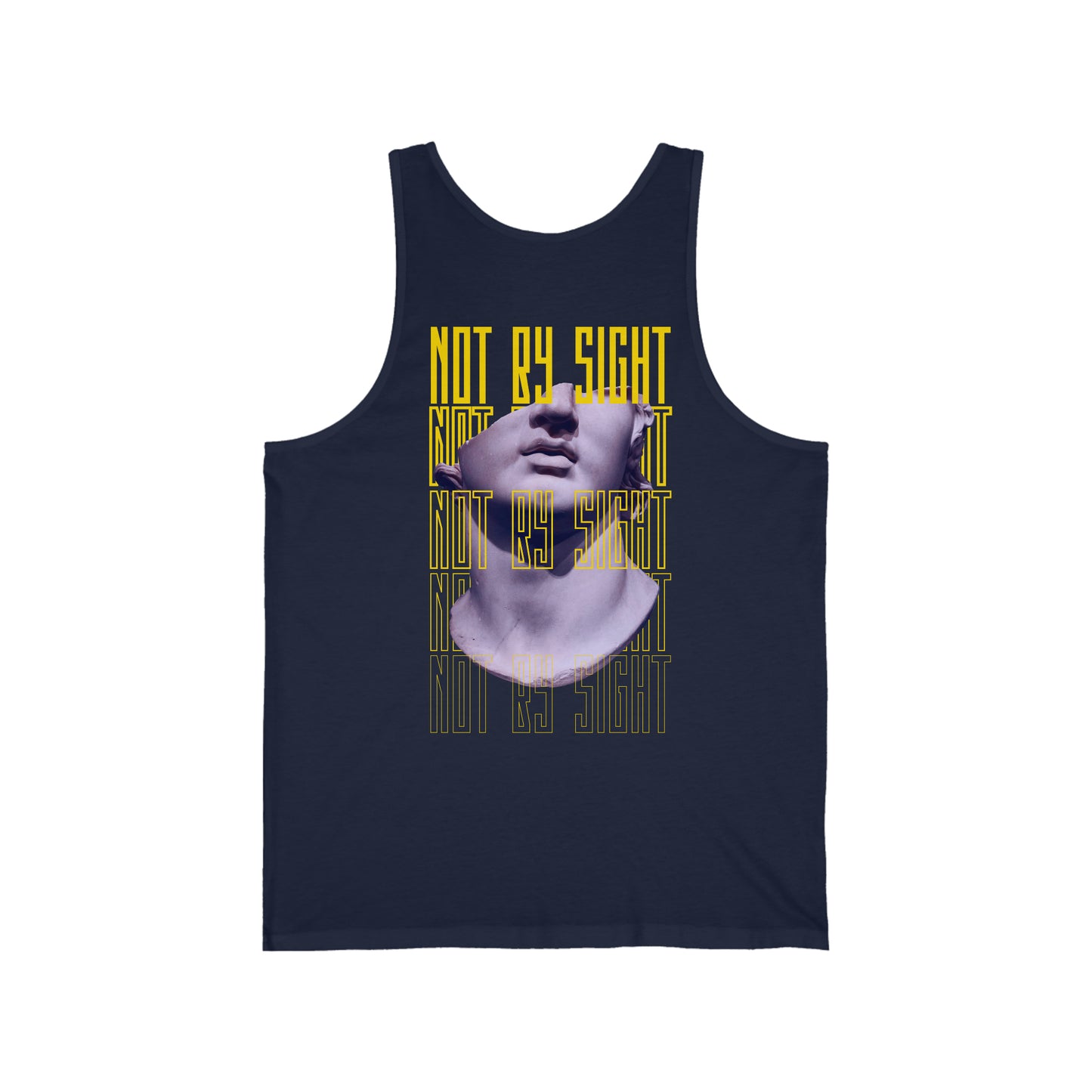 Not By Sight Unisex Stonewash Tank Top