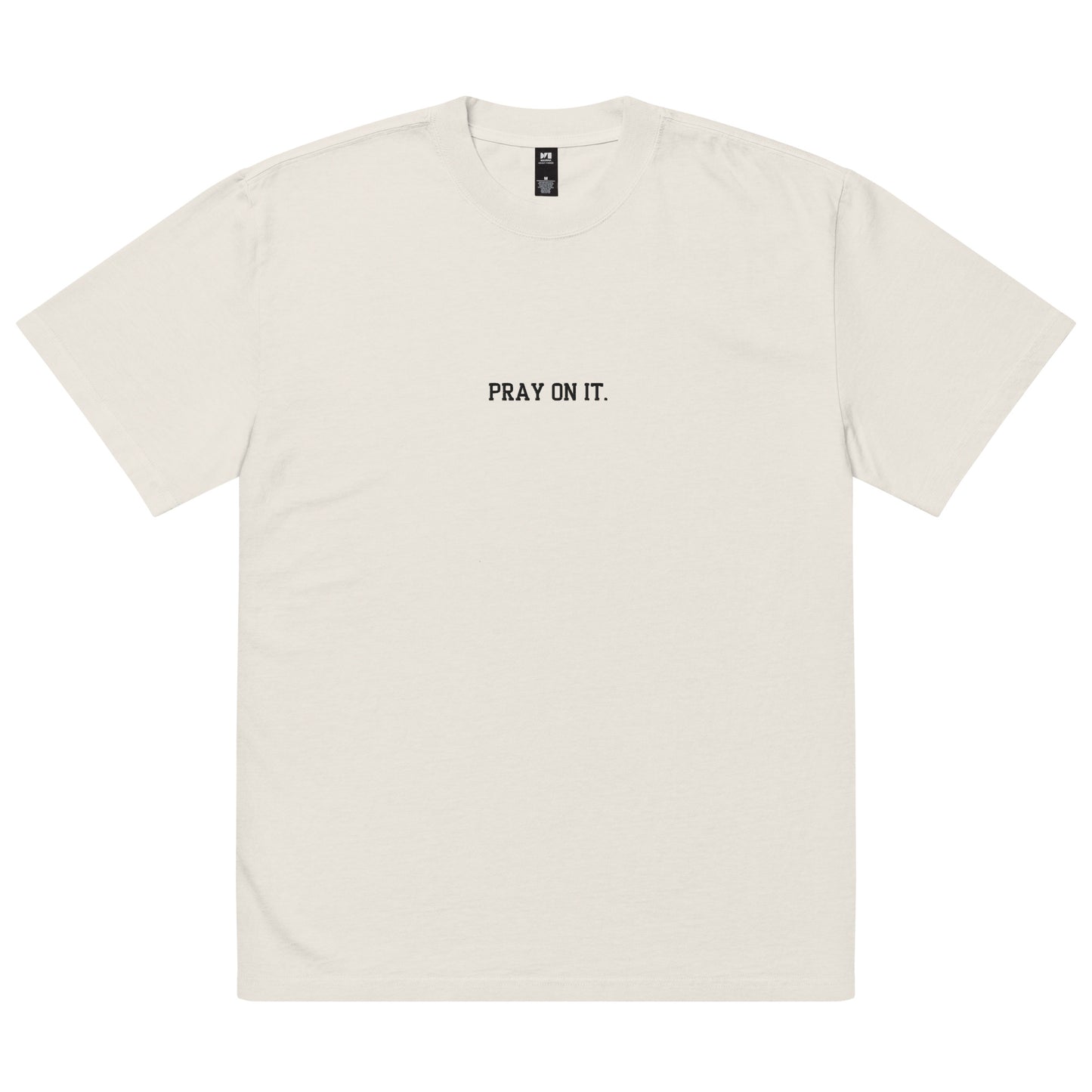 Pray On It Oversized faded t-shirt