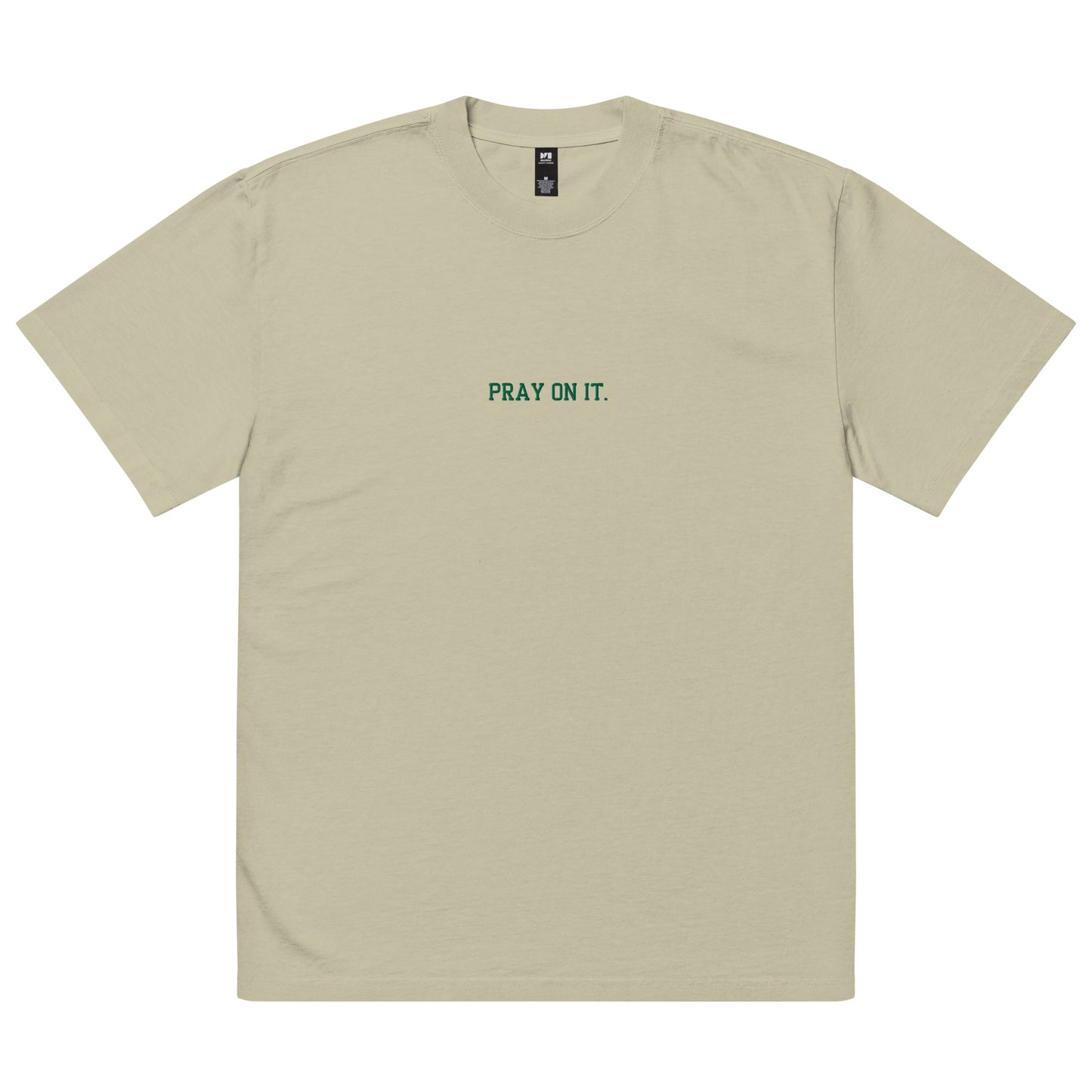 Pray On It Oversized faded t-shirt